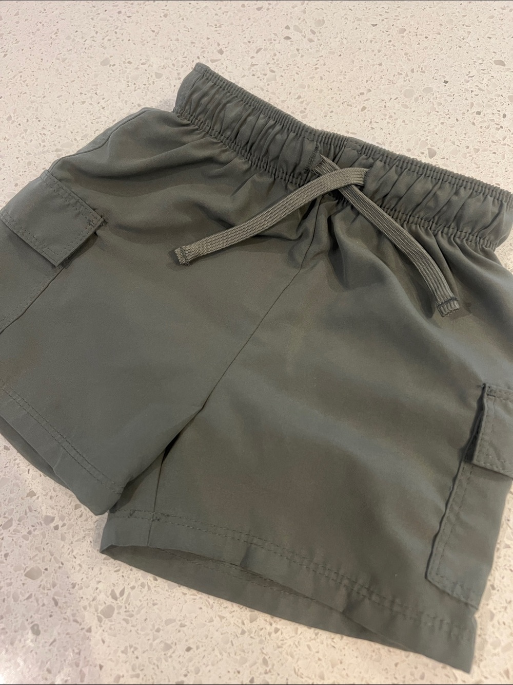 Baby H&M Olive Green Cargo Drawstring Shorts